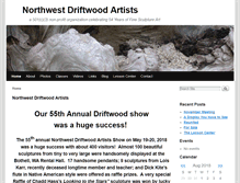 Tablet Screenshot of northwestdriftwoodartists.org